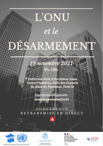 Colloque « L’ONU et le Désarmement »