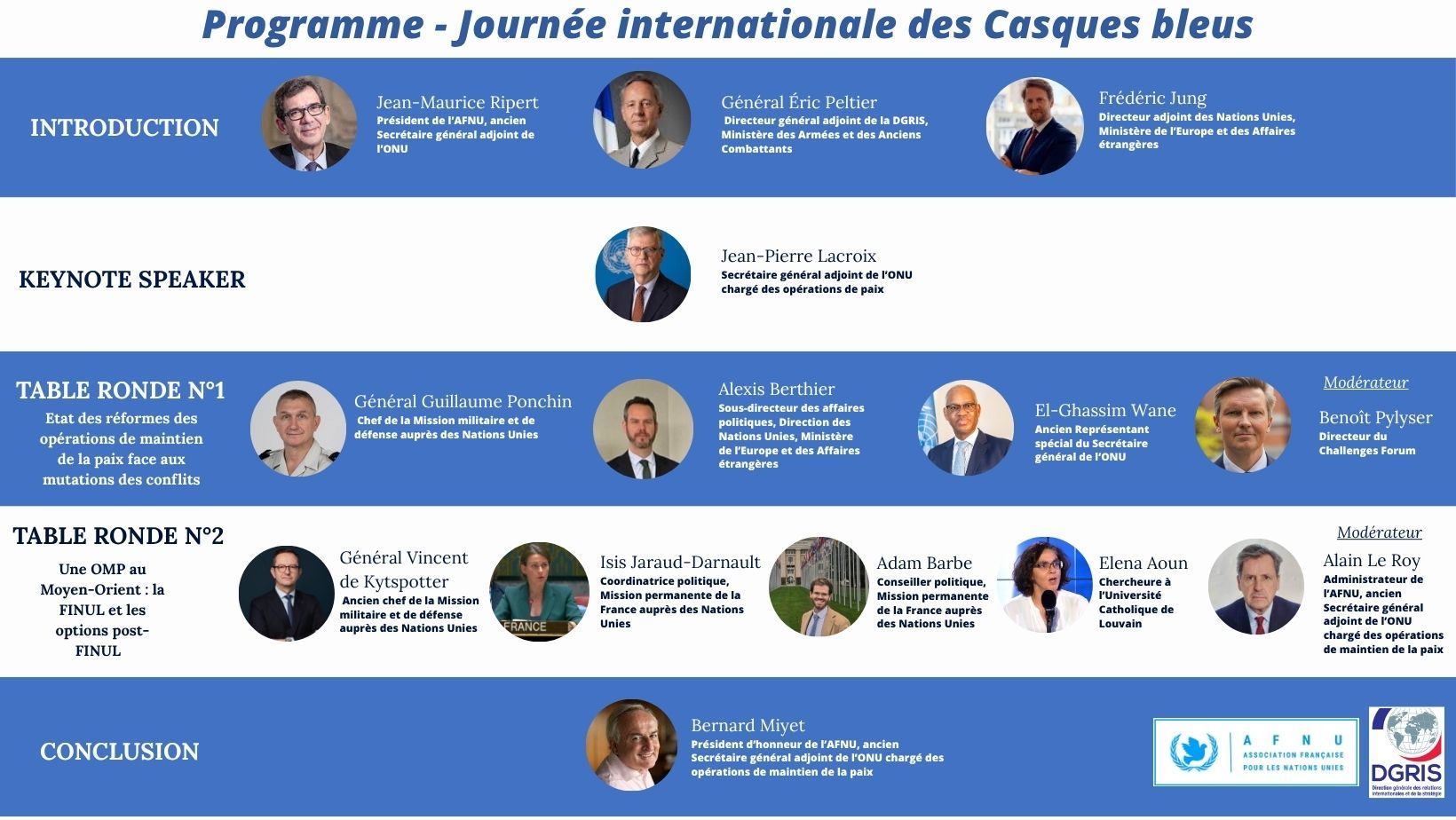 Journée internationale des Casques bleus 2026