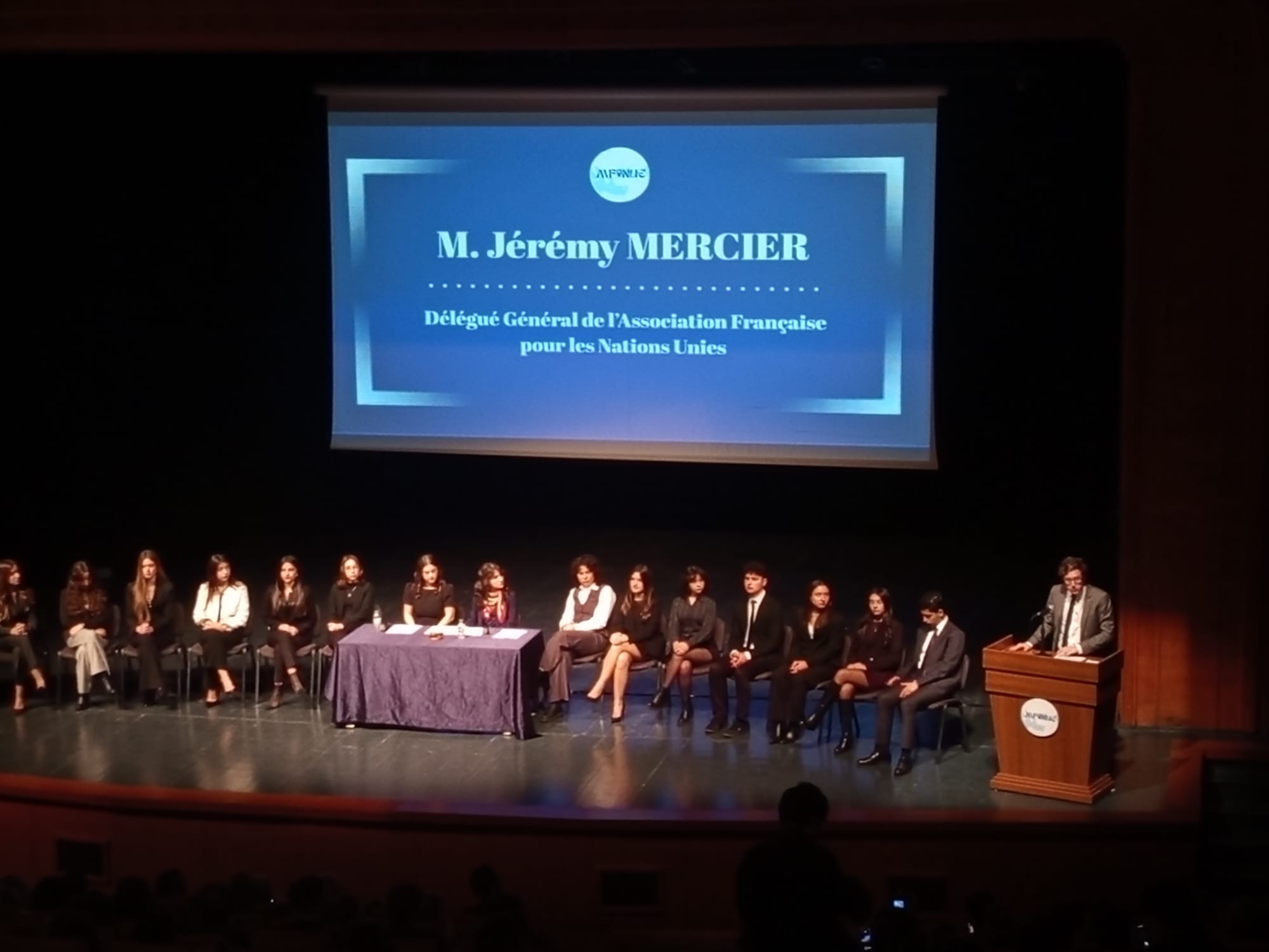 MFINUE : intervention du Délégué général de l’AFNU, Jeremy Mercier, à Istanbul