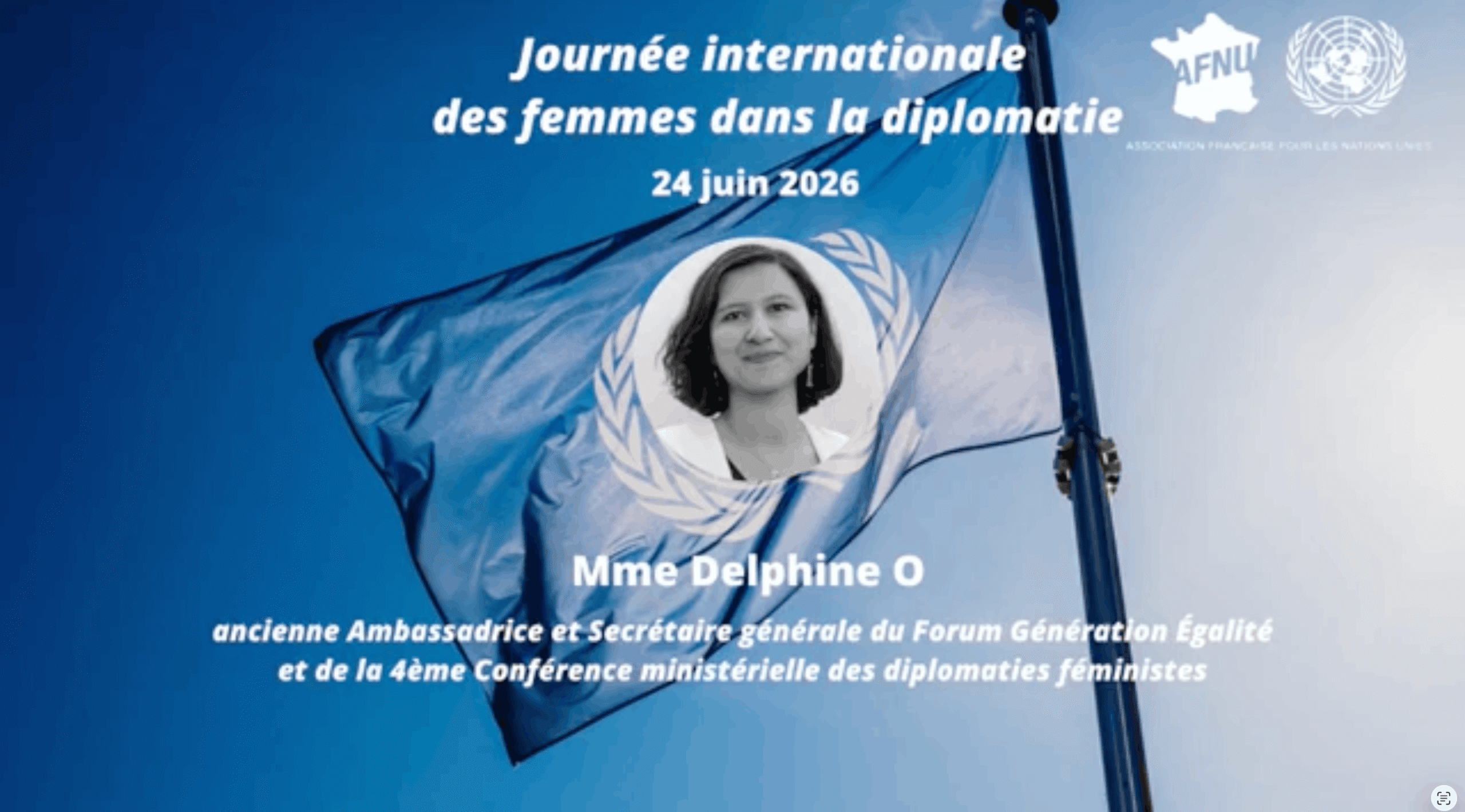 Delphine O pour la Journée internationale des femmes dans la diplomatie